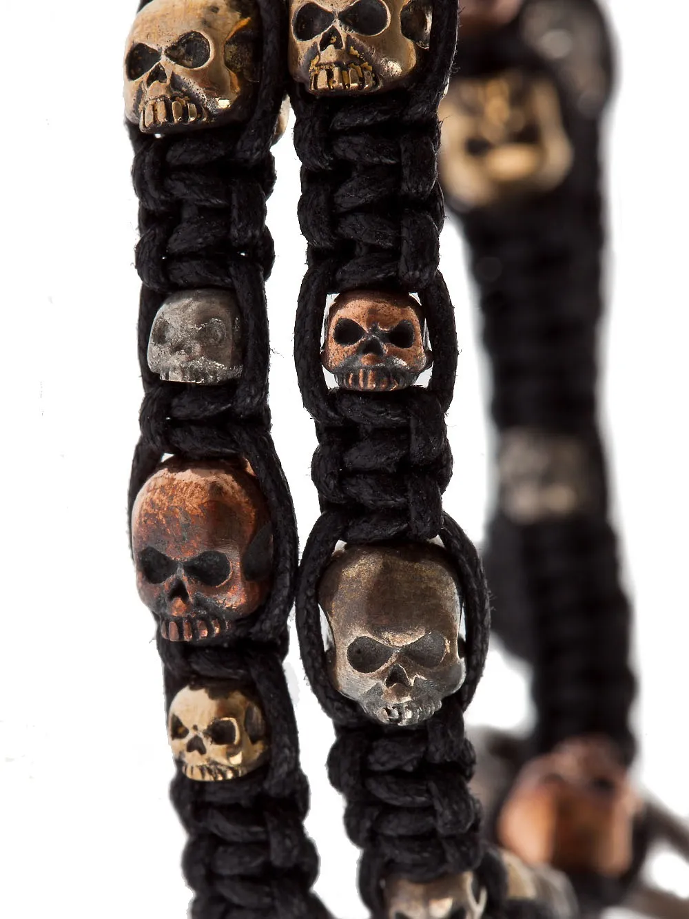 woven skull bracelet