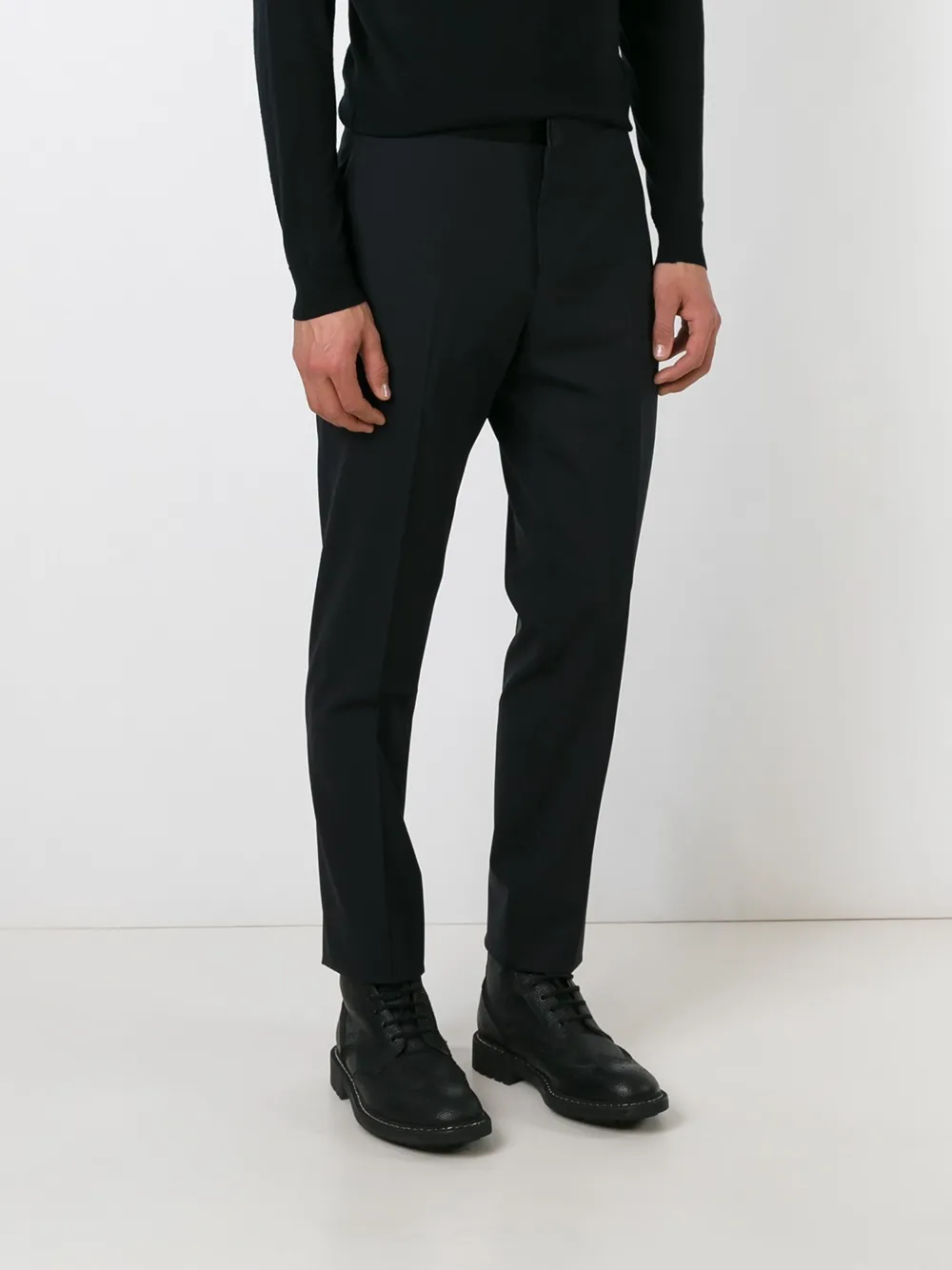 satin waistband trousers