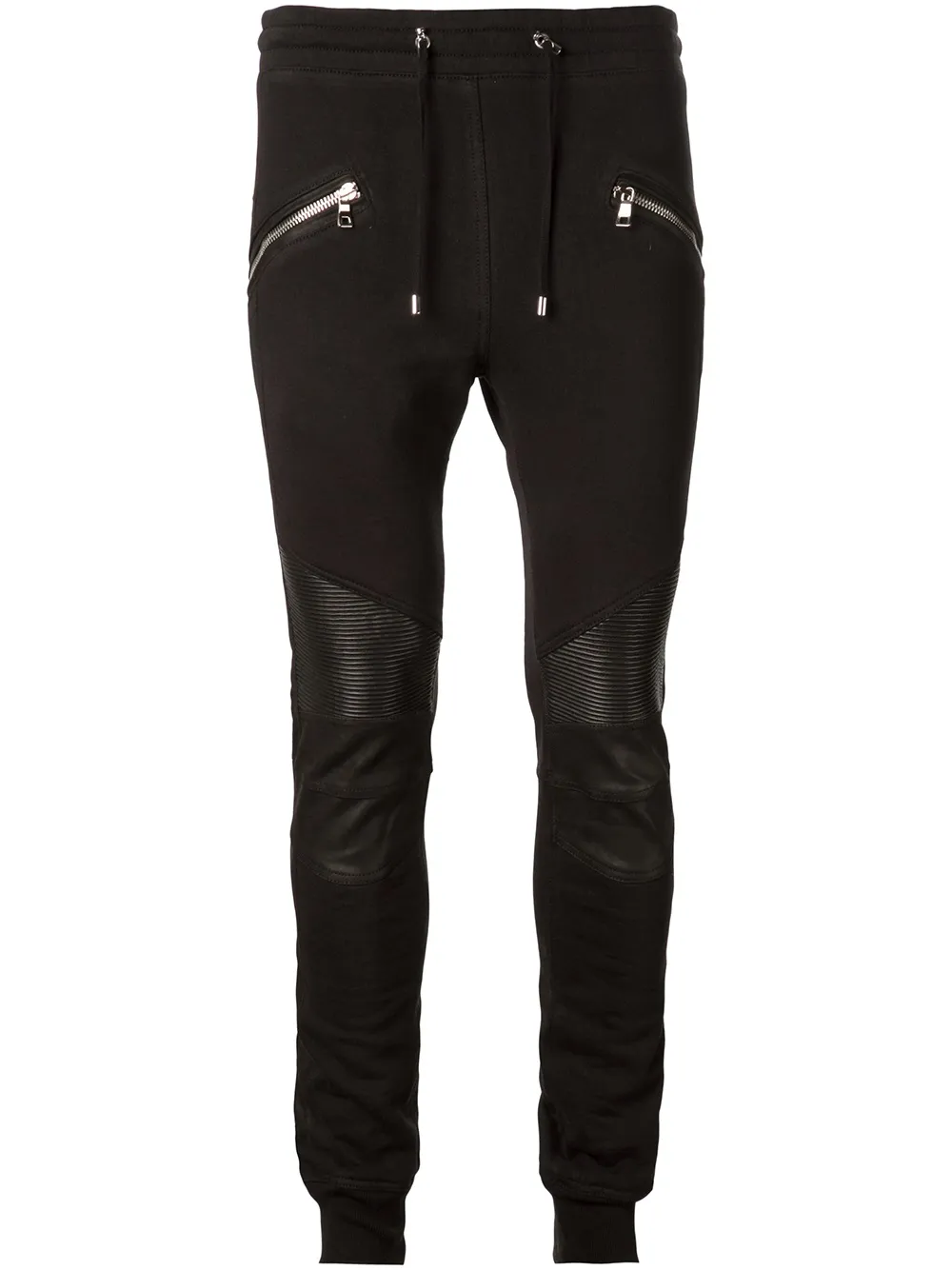 фото Balmain байкерские спортивные штаны кроя скинни