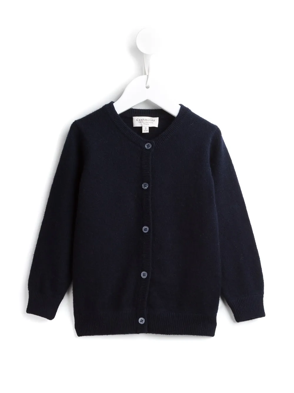 Cashmirino Round neck cardigan - Azul