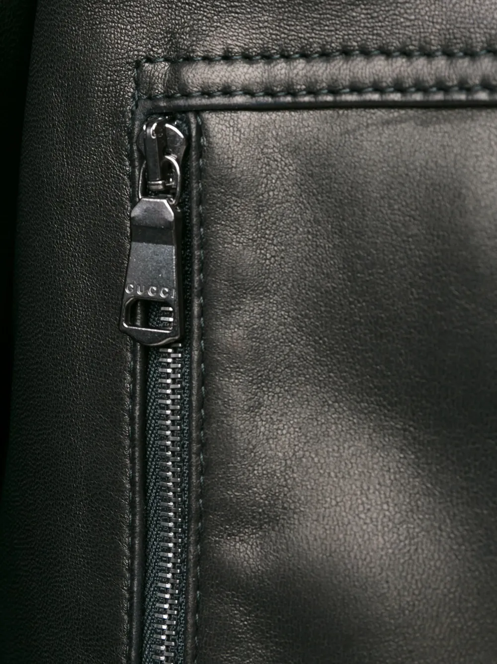 leather bomber jacket
