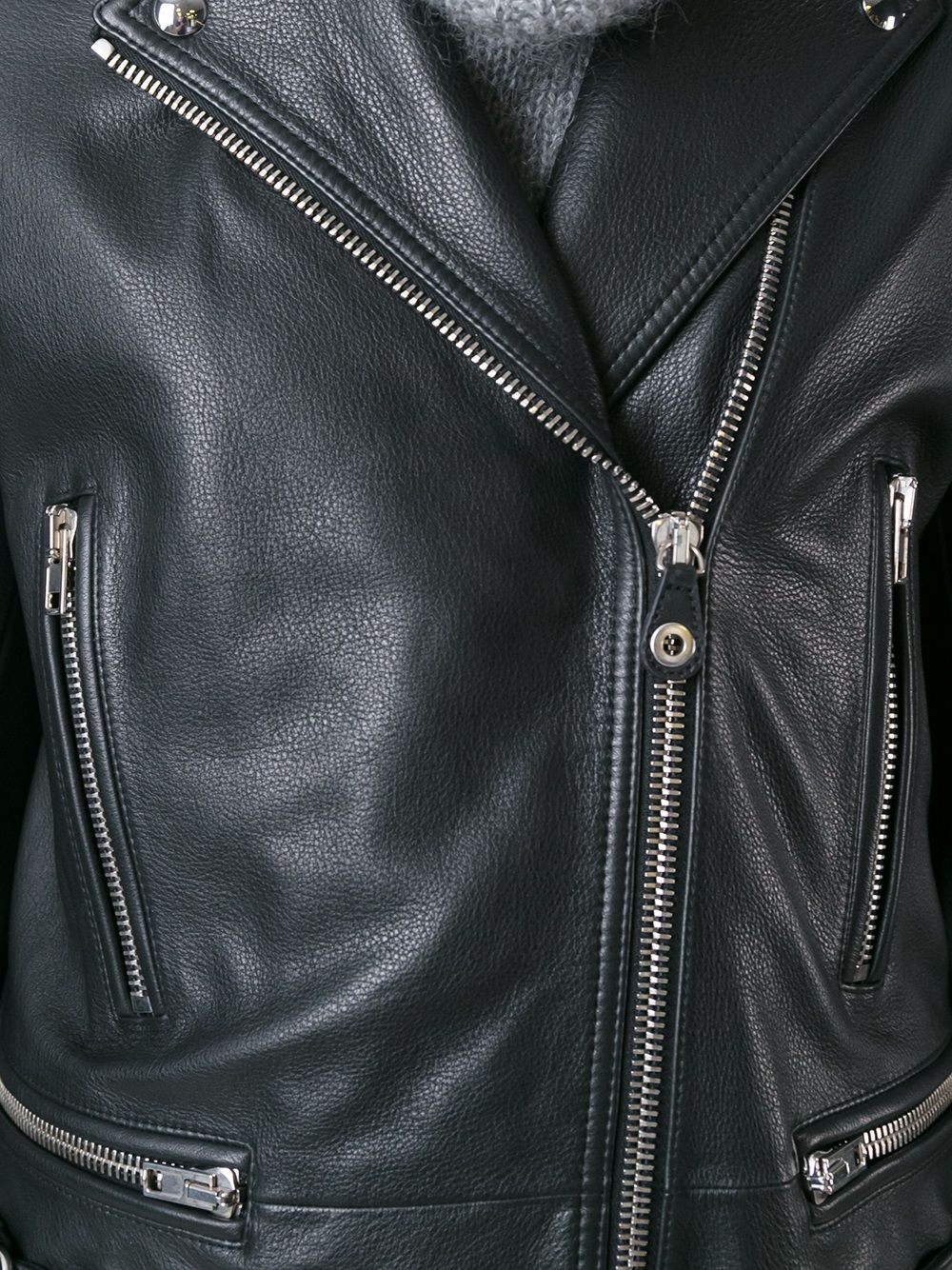elongated biker jacket
