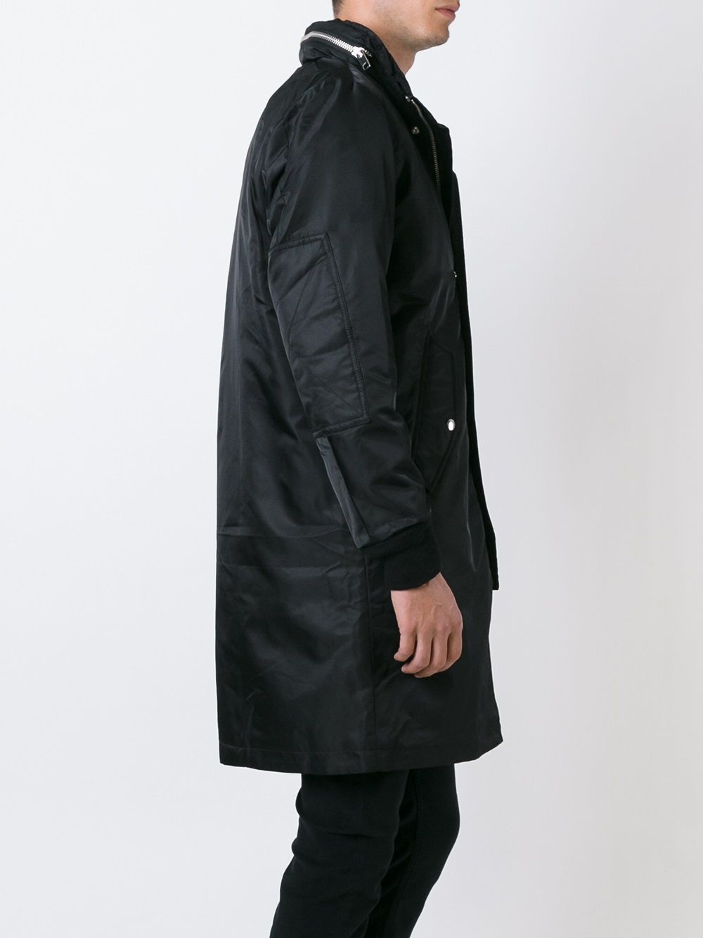 hooded padded coat