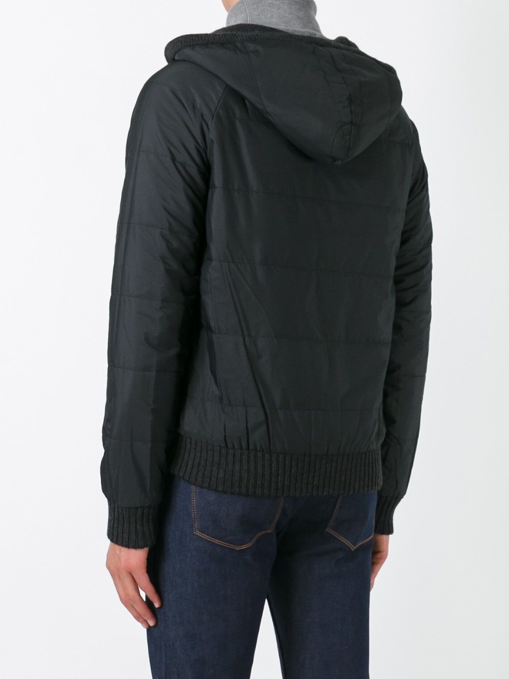 reversible hooded jacket
