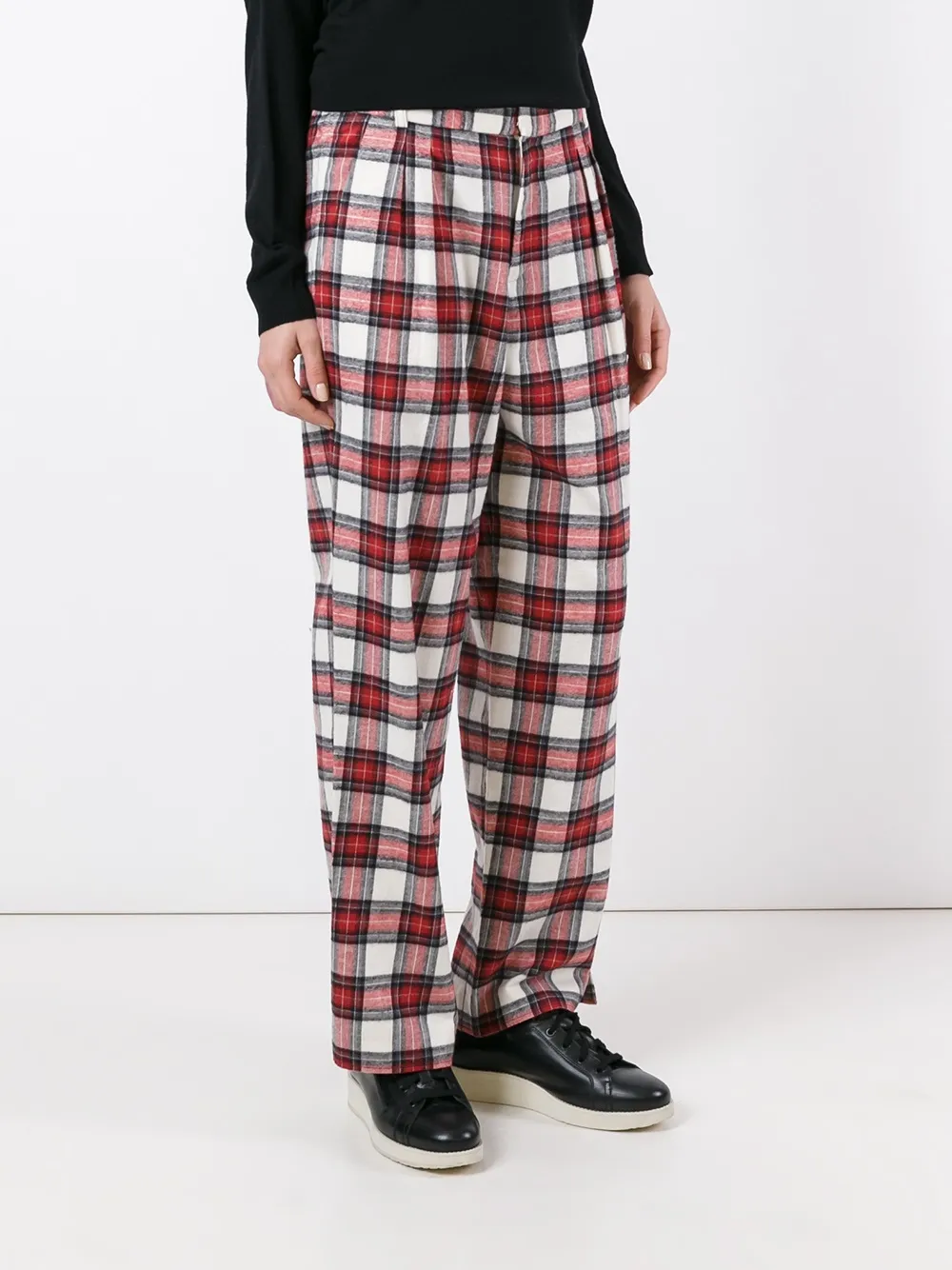 tartan slouchy pants