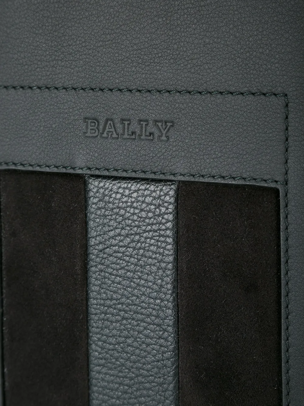 фото Bally сумка-почтальонка с полосатой отделкой
