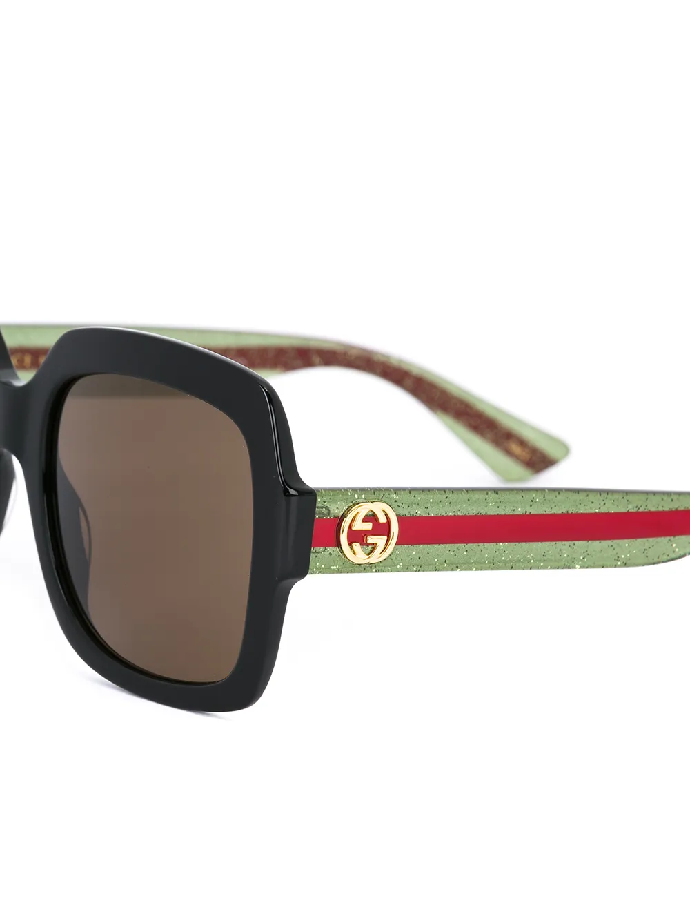 фото Gucci eyewear солнцезащитные очки с квадратной оправой