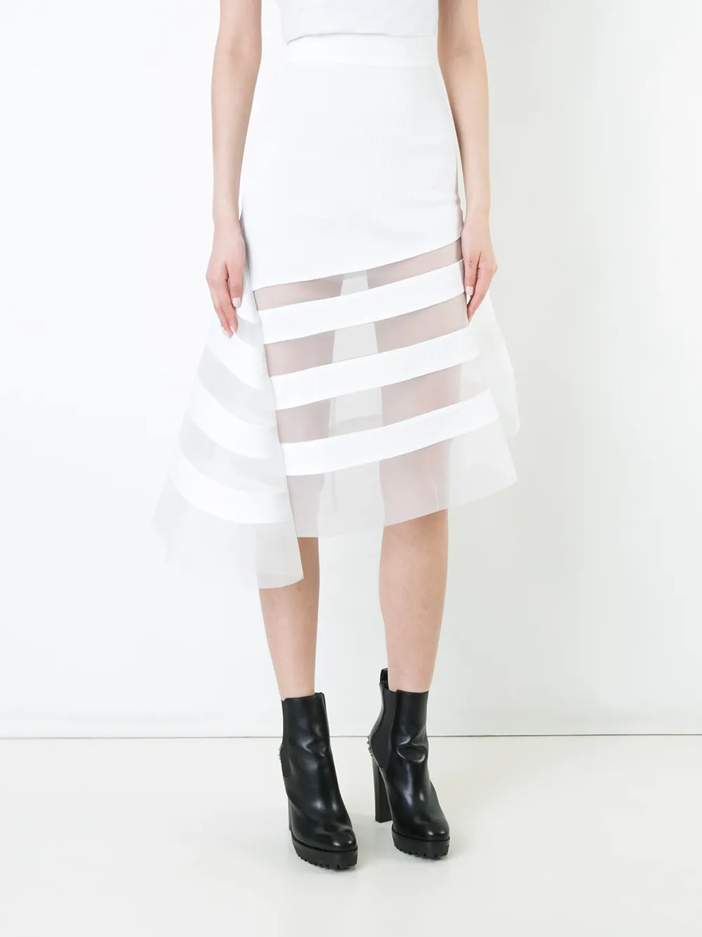 фото Robert wun полупрозрачная юбка со вставками