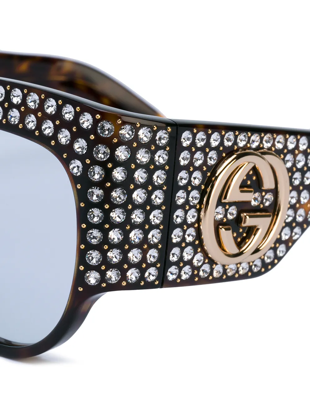 фото Gucci eyewear декорированные солнцезащитные очки
