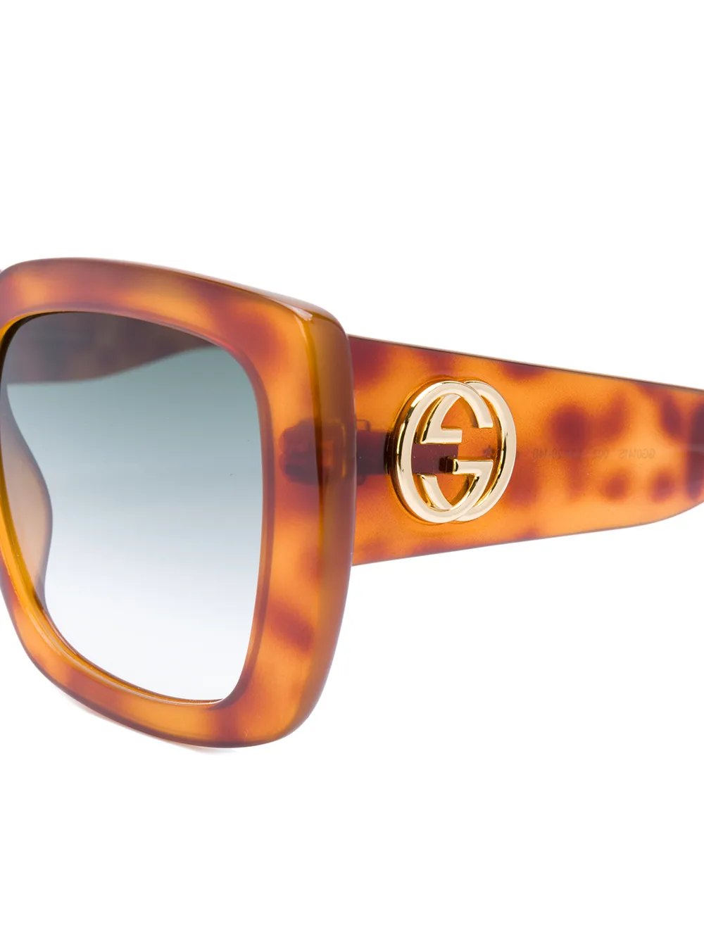 фото Gucci eyewear солнцезащитные очки в черепаховой оправе