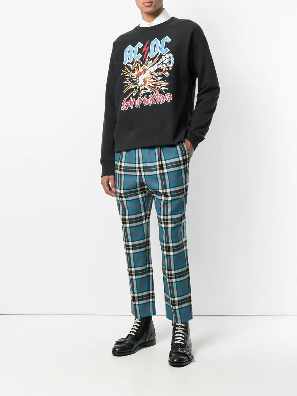 tartan track pants