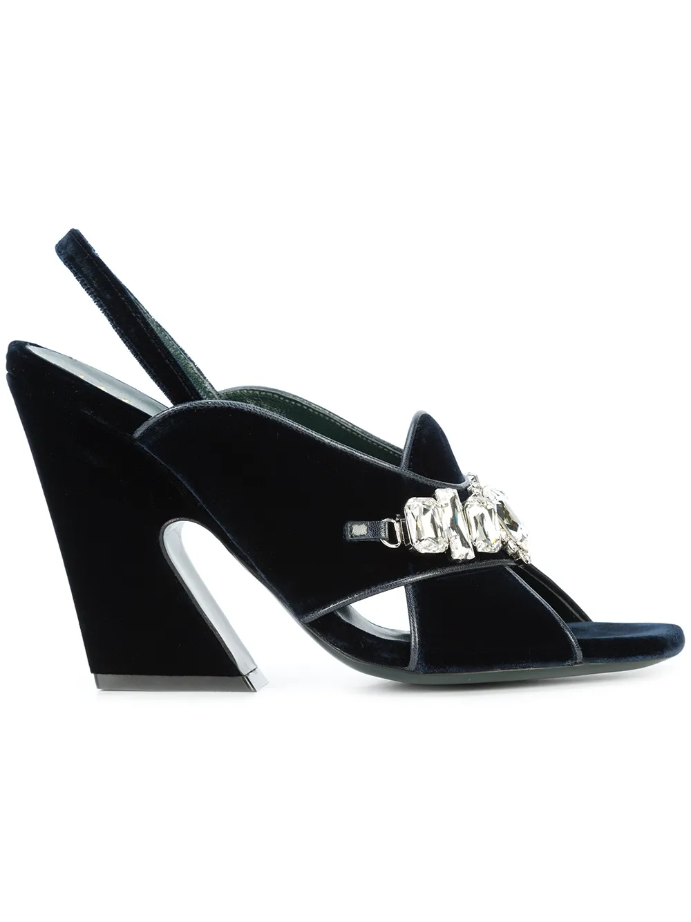 Mulberry embellished sandals - Blue