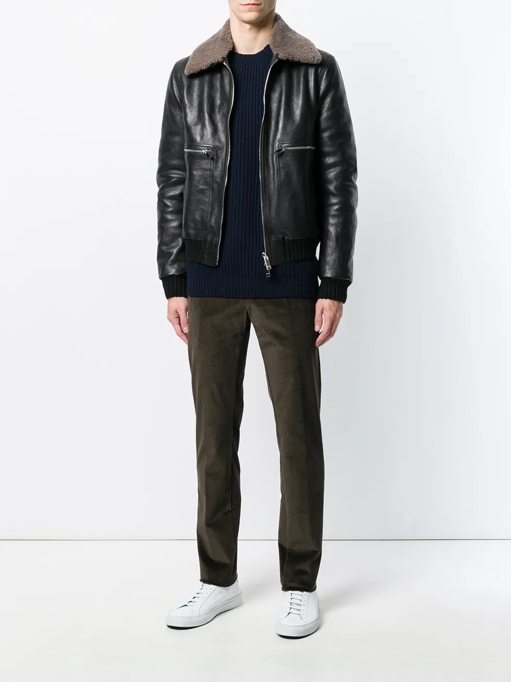 corded tailored trousers