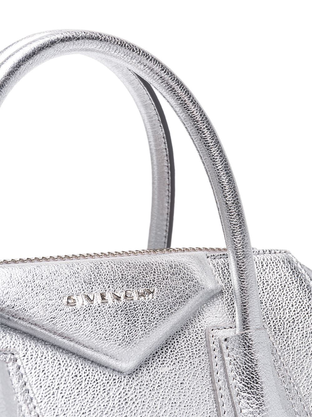 фото Givenchy сумка-тоут металлик 'antigona'