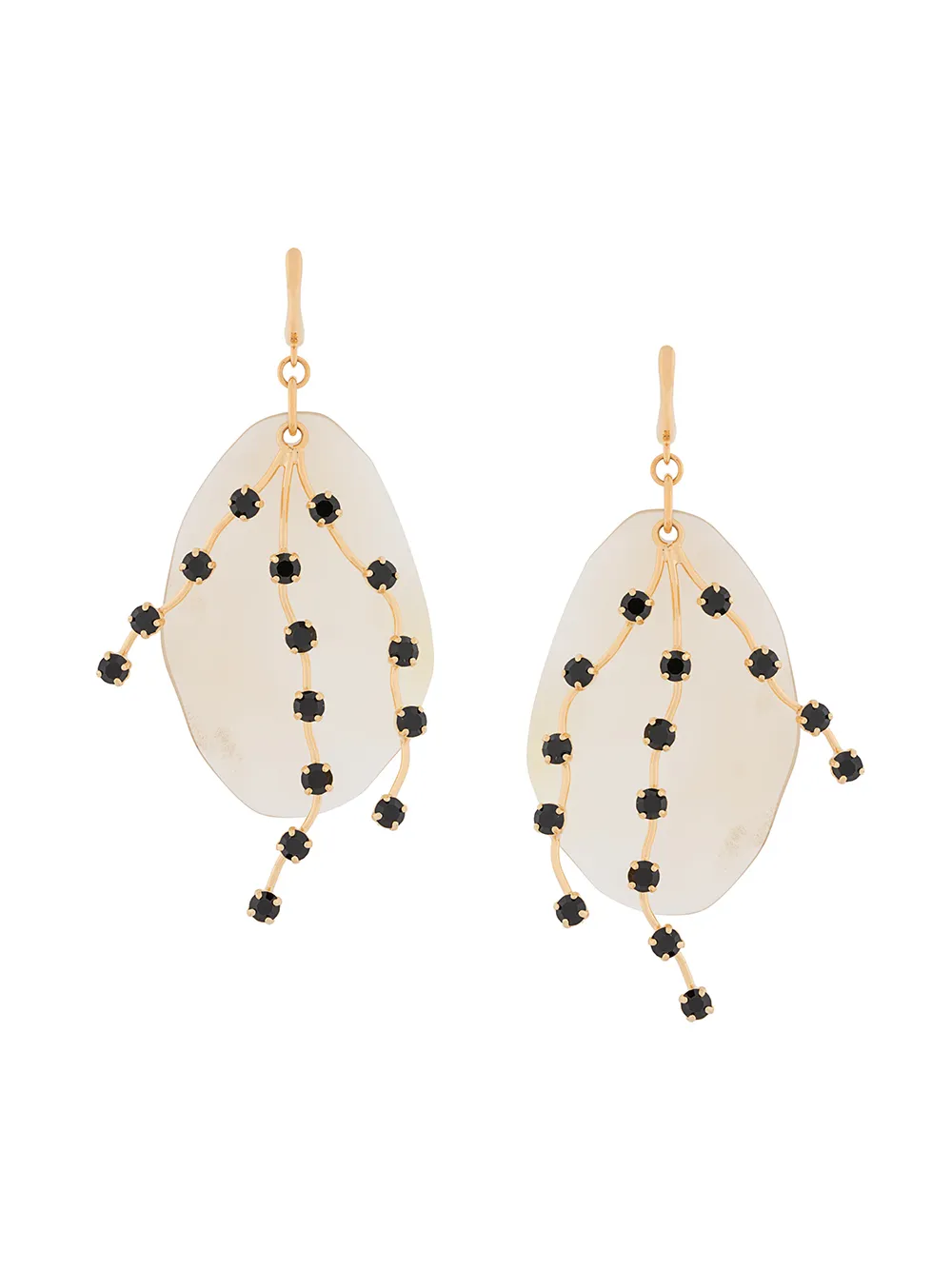 Marni crystal embellished drop earrings - Multicolour