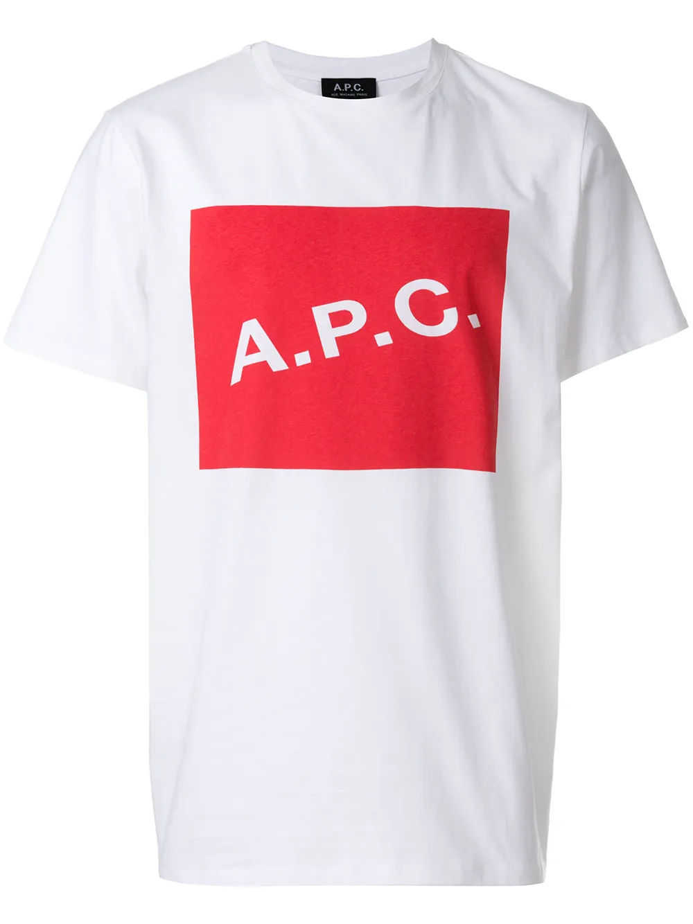 a.p.c. logo print t-shirt