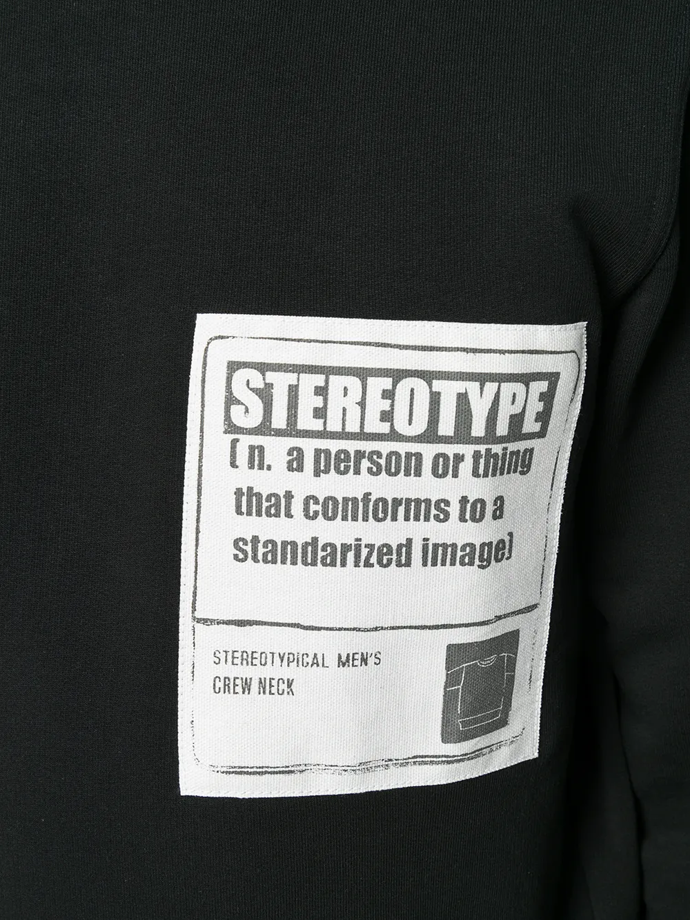maisonmargiela标,maisonmargiela标志 maison margiela stereotype slogan patch sweater