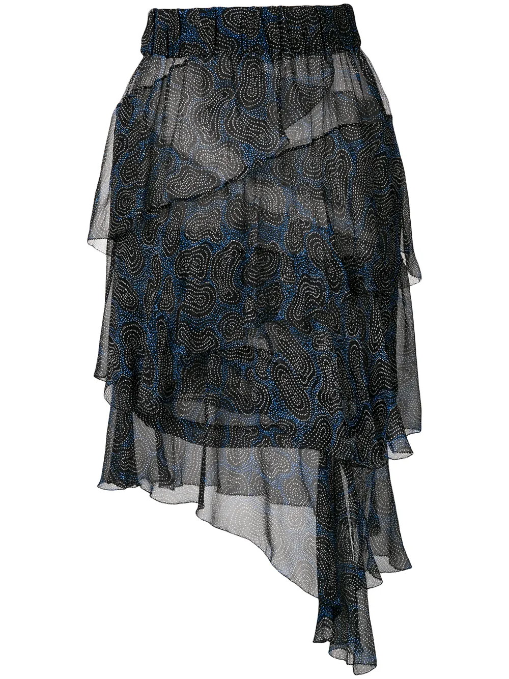 Isabel Marant Ãtoile layered ruffle skirt - Black