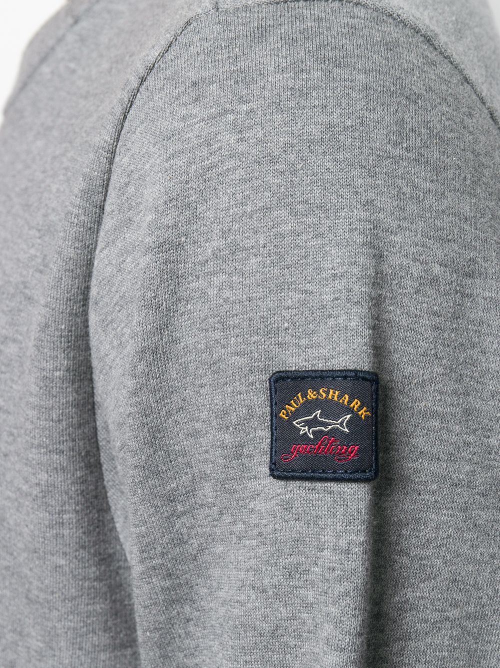 paul & shark logo patch jumper