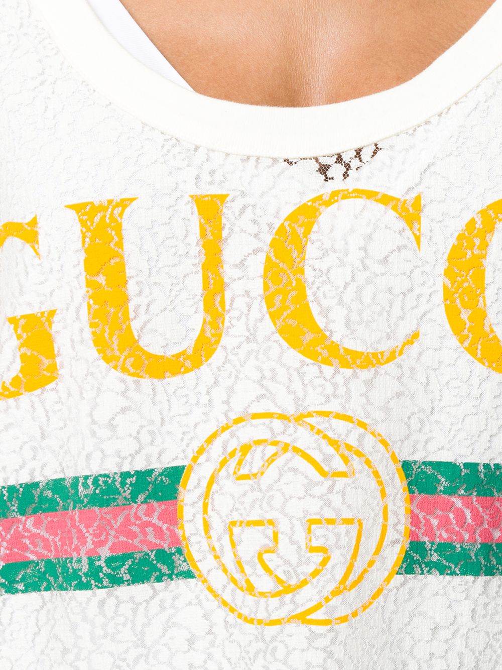 gucci logo tank top