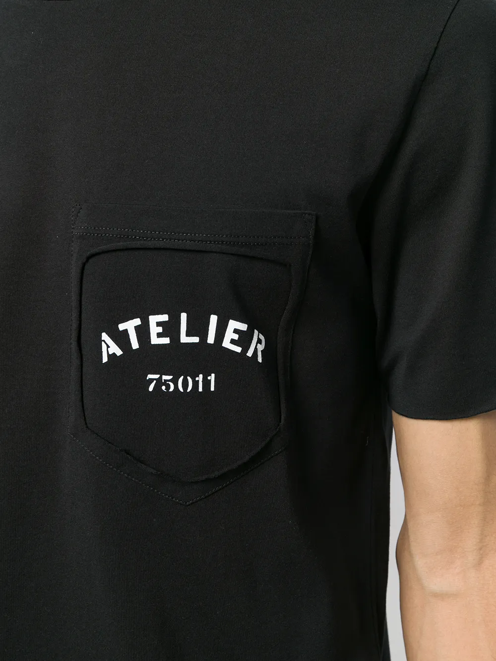 maison margiela logo patch t-shirt