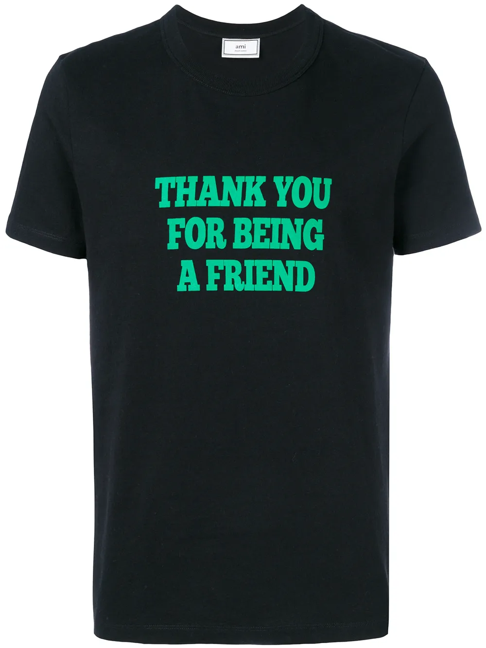 фото Ami paris футболка с принтом 'thank you for being a friend'
