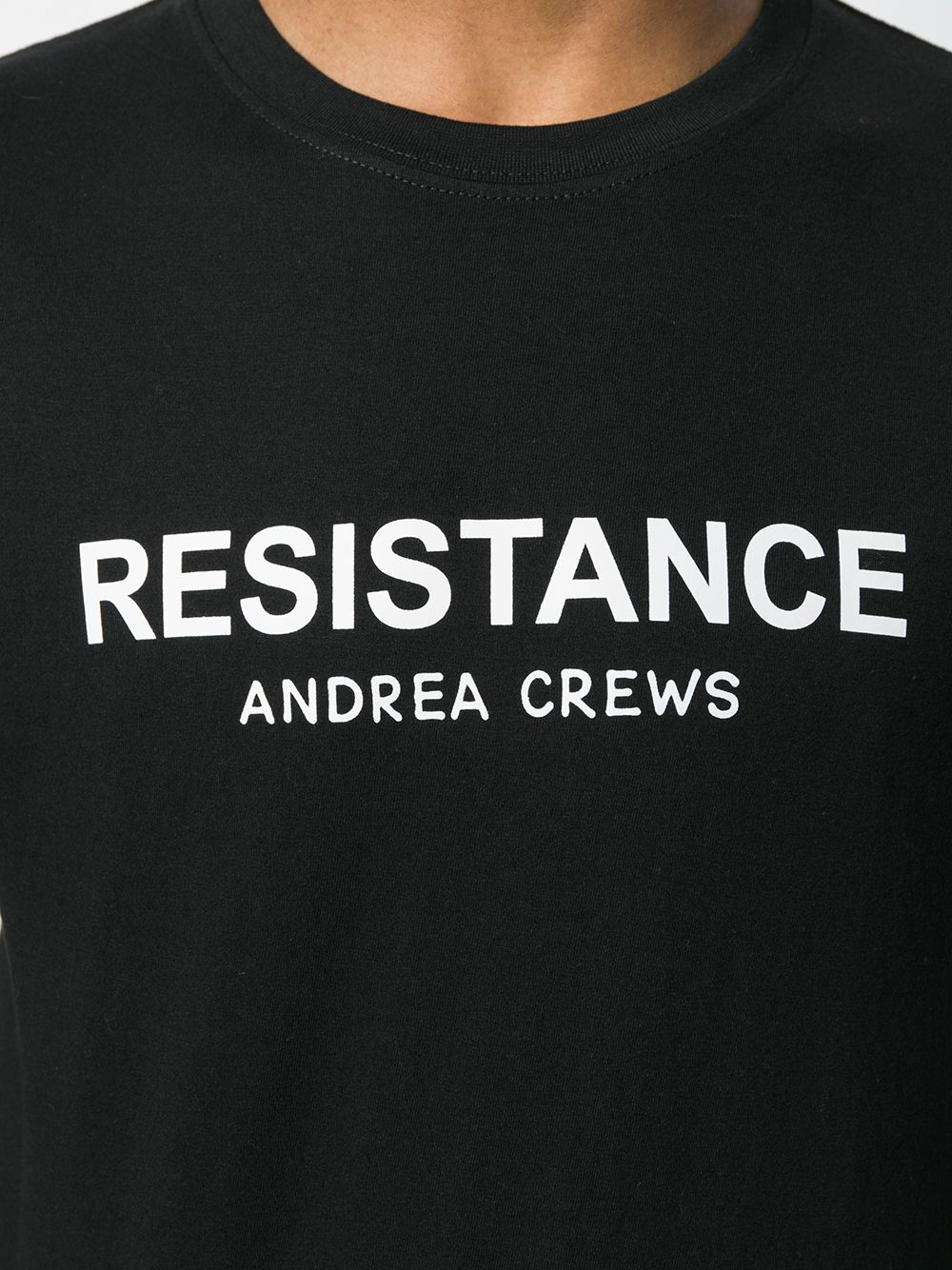 andrea crews logo patch t-shirt