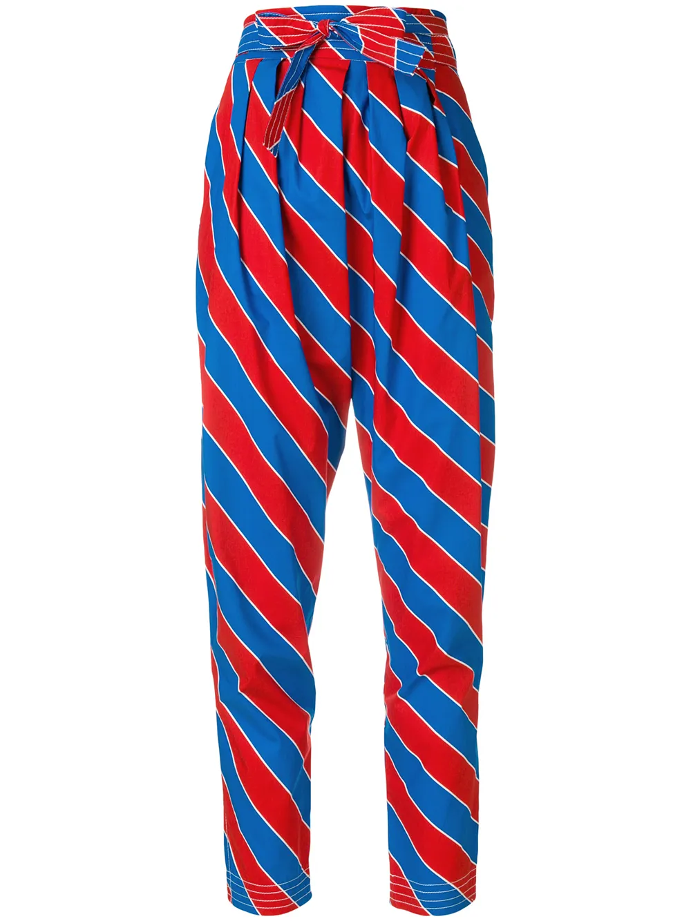 Philosophy Di Lorenzo Serafini striped cropped high waist trousers -