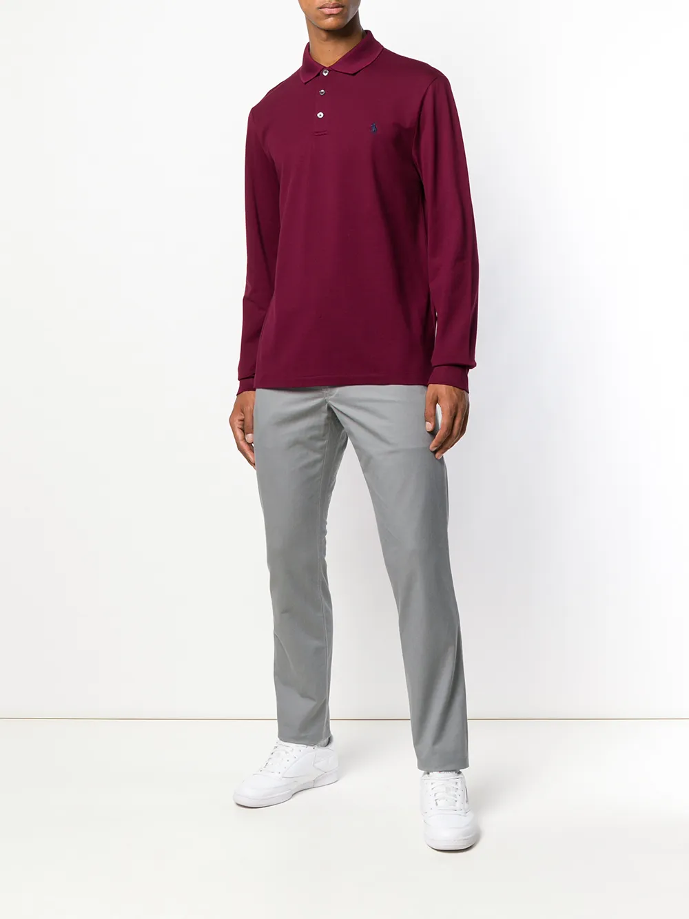 фото Polo ralph lauren рубашка-поло с длинными рукавами