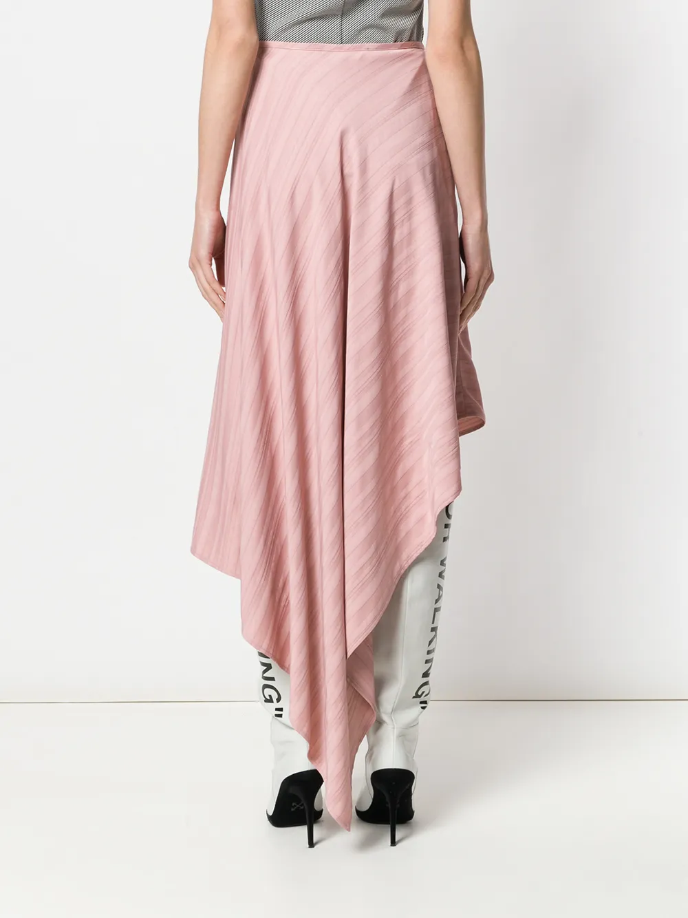 фото Sid neigum юбка асимметричного кроя с полосатым узором