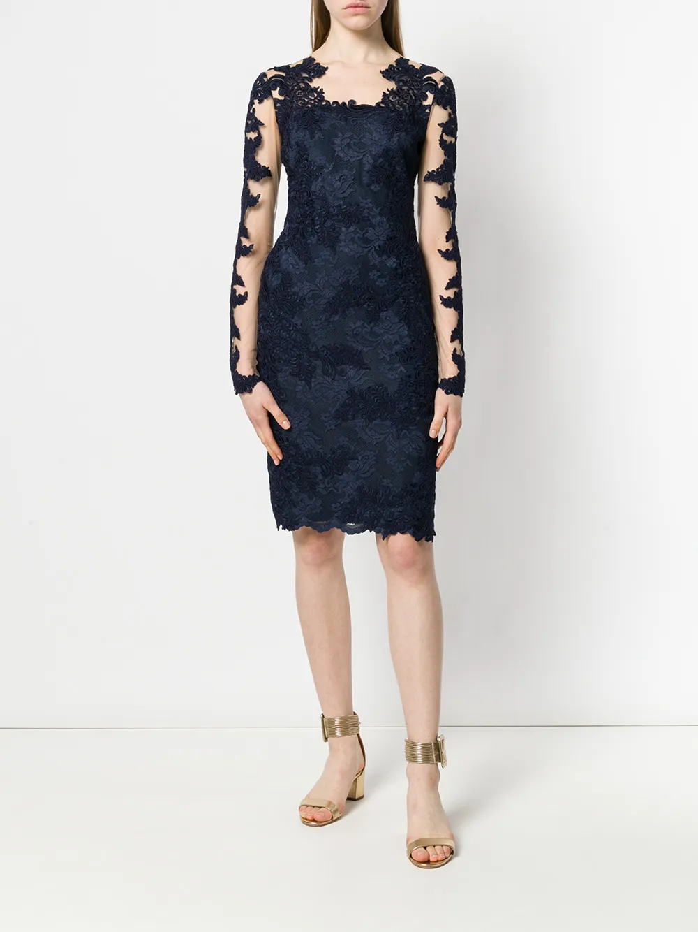 фото Olvi´s платье миди с вышивкой