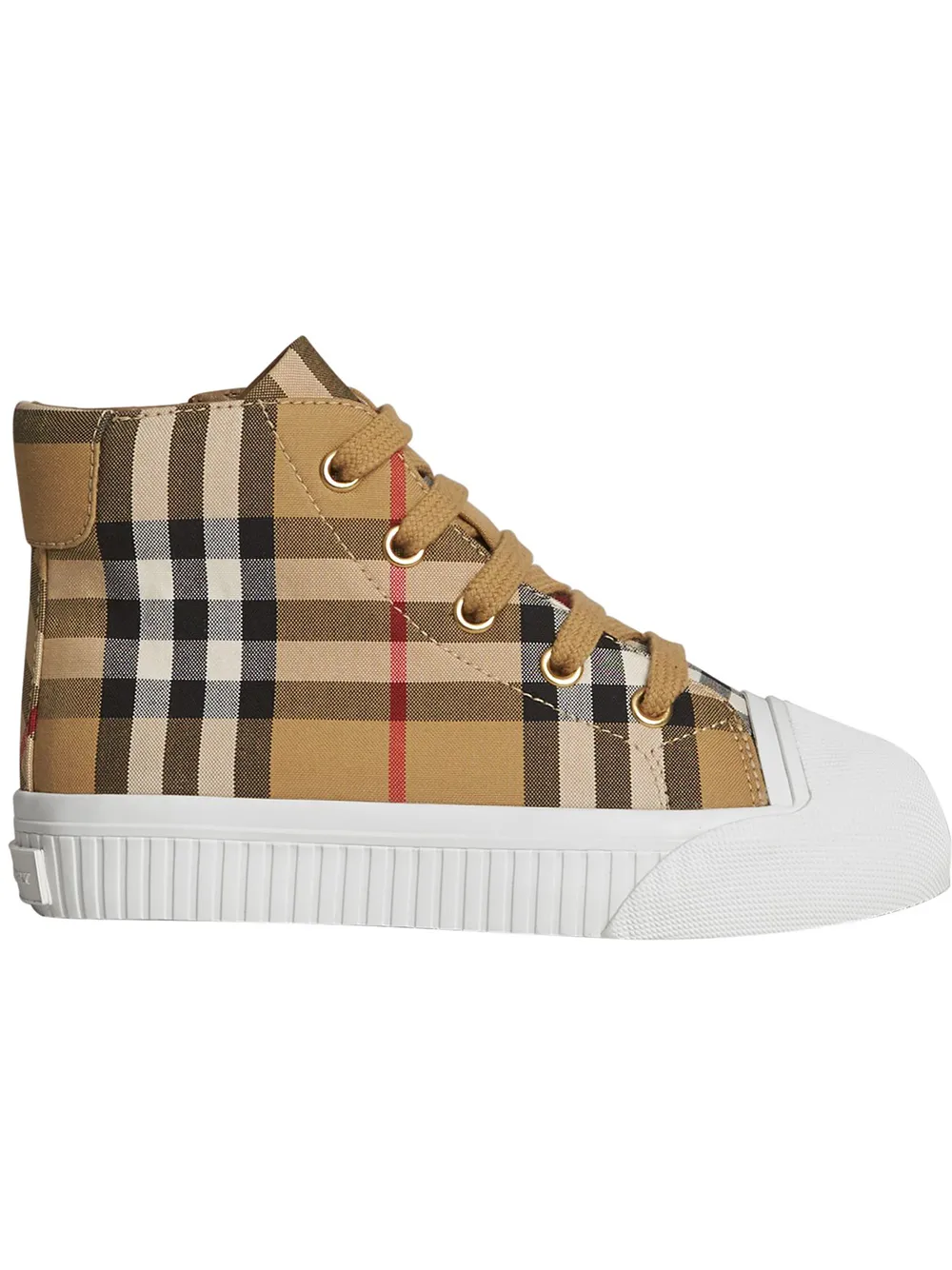 Burberry Kids хайтопы в винтажную клетку 4076316