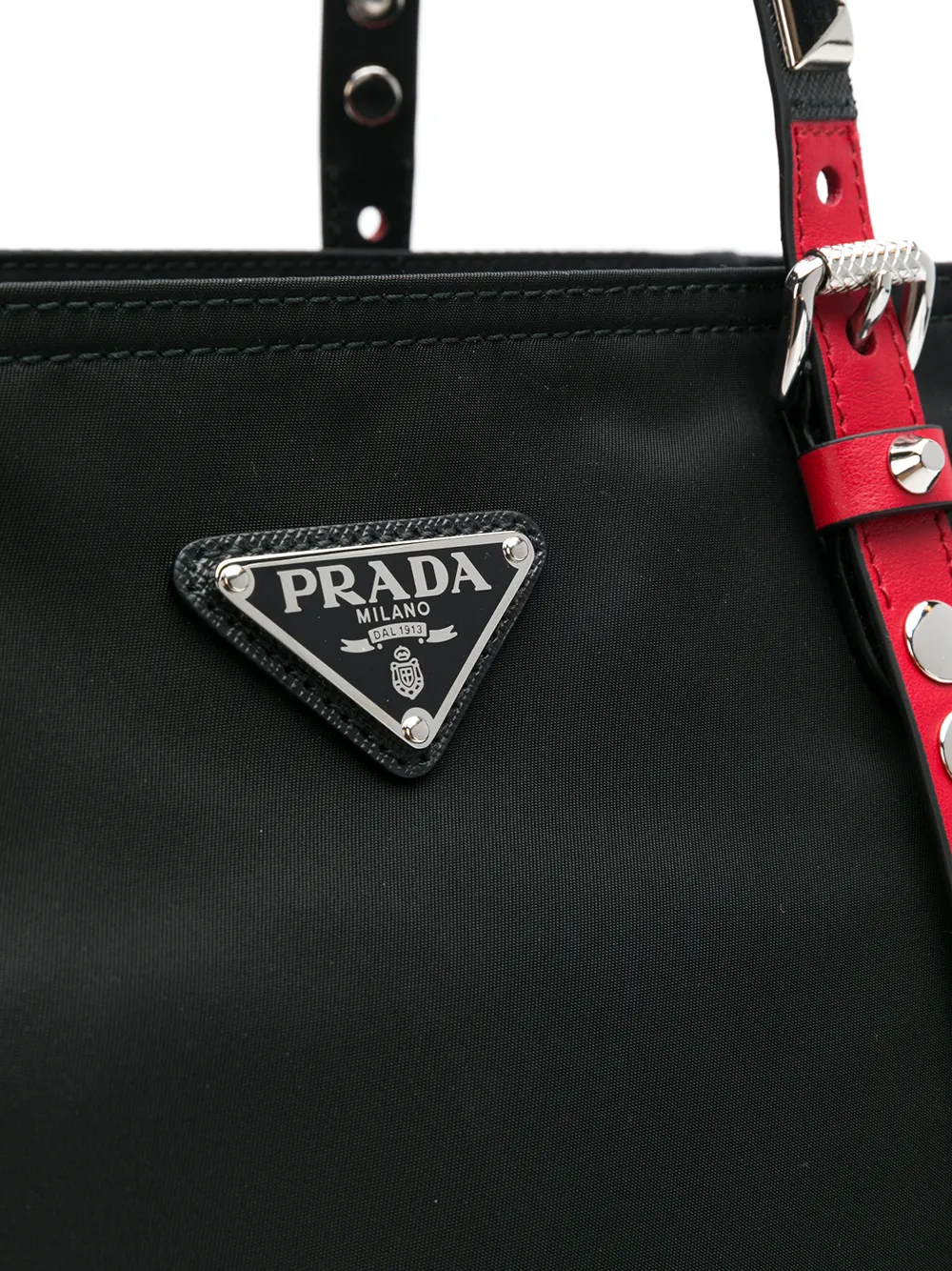 prada logo tote bag