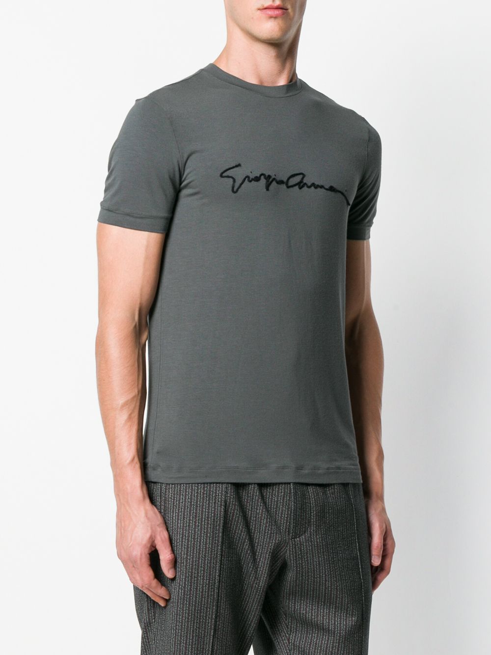 embroidered signature t-shirt