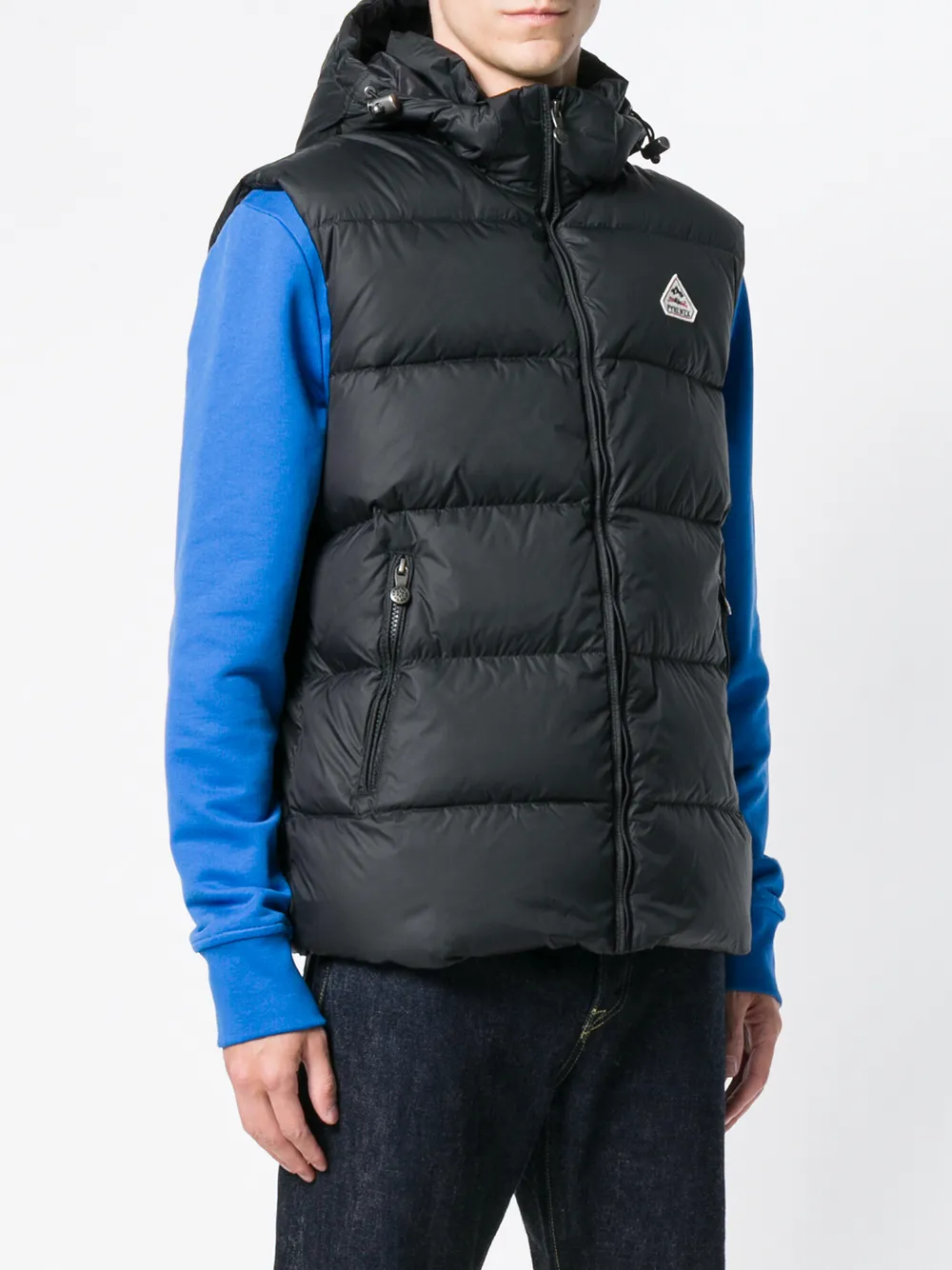 zipped padded vest