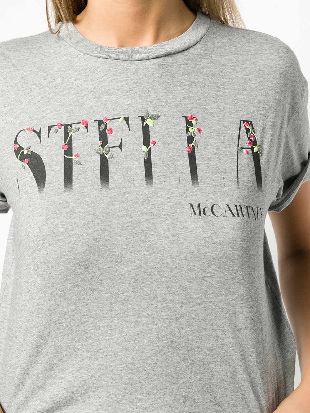 stella mccartney logo patch t-shirt