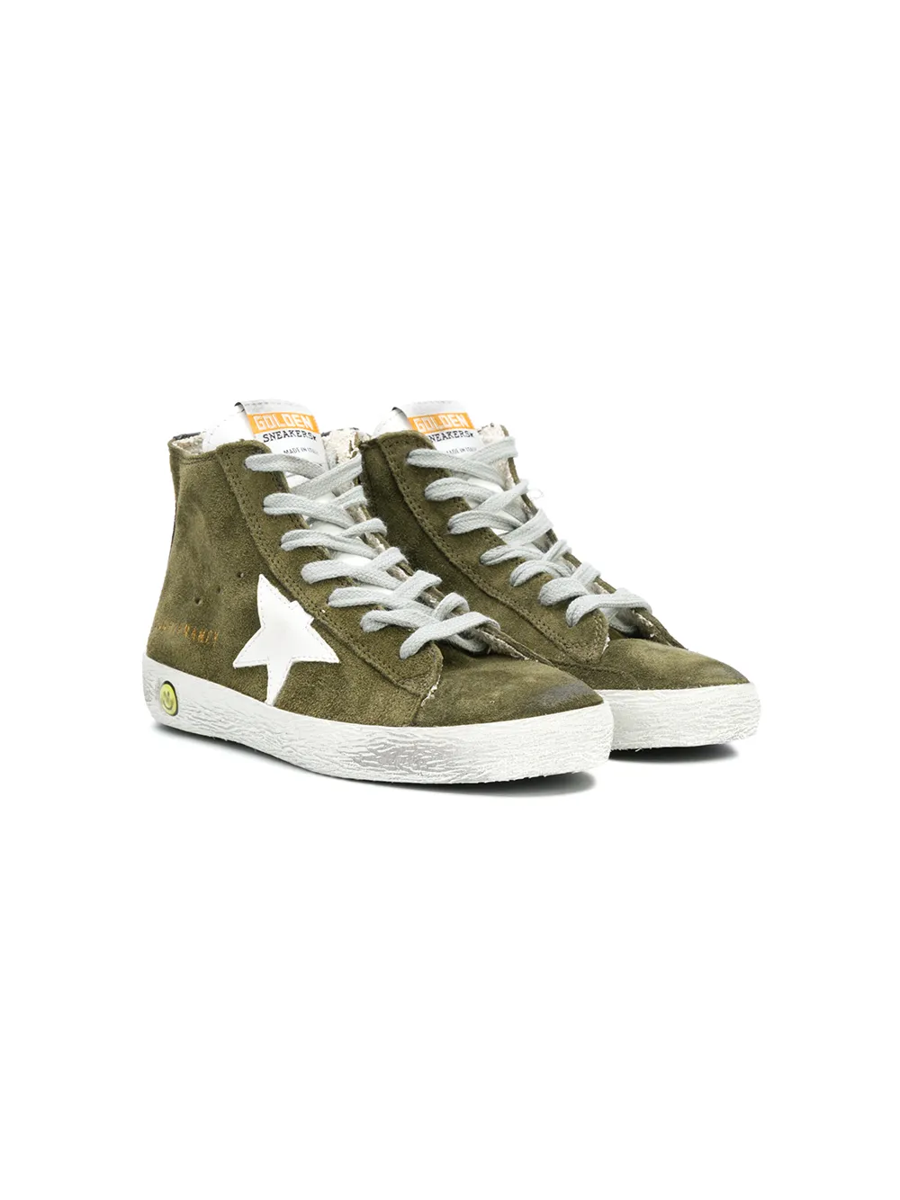 Golden Goose Kids хайтопы 'Superstar' G33KS302V8