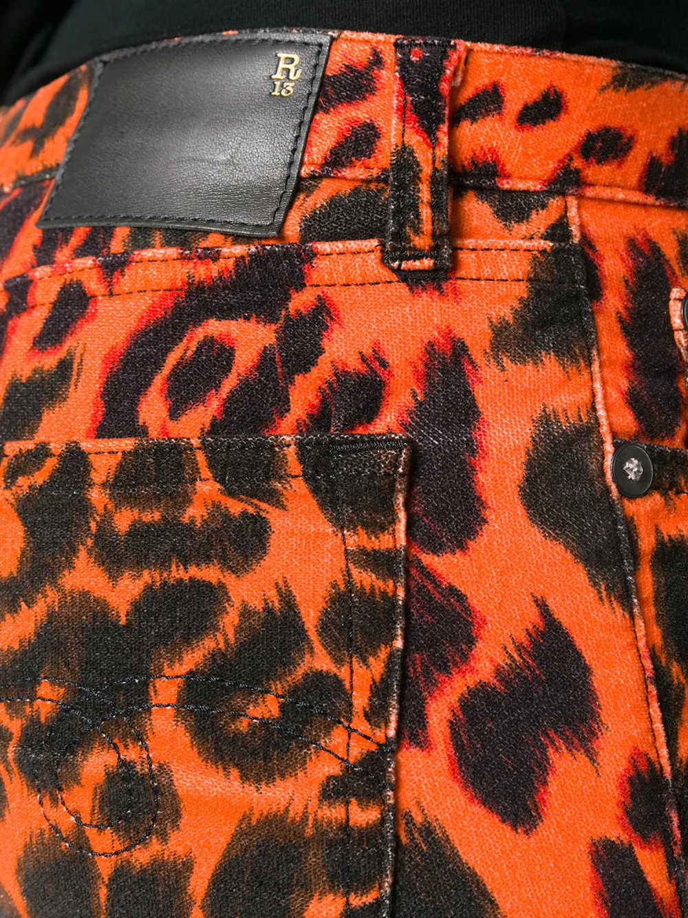 leopard print skinny jeans