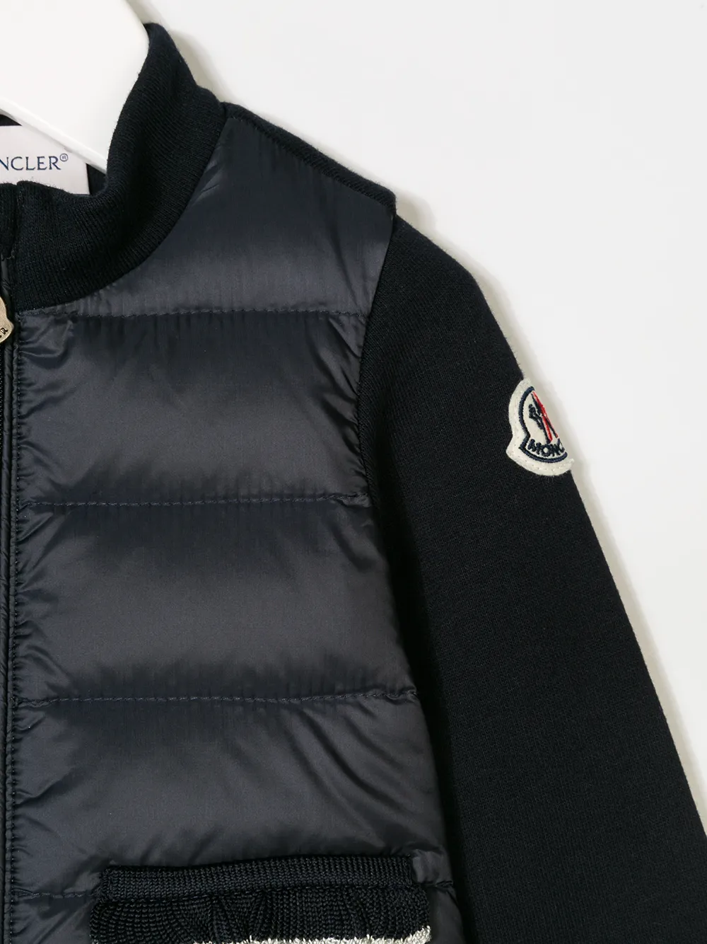 фото Moncler enfant дутая куртка-бомбер