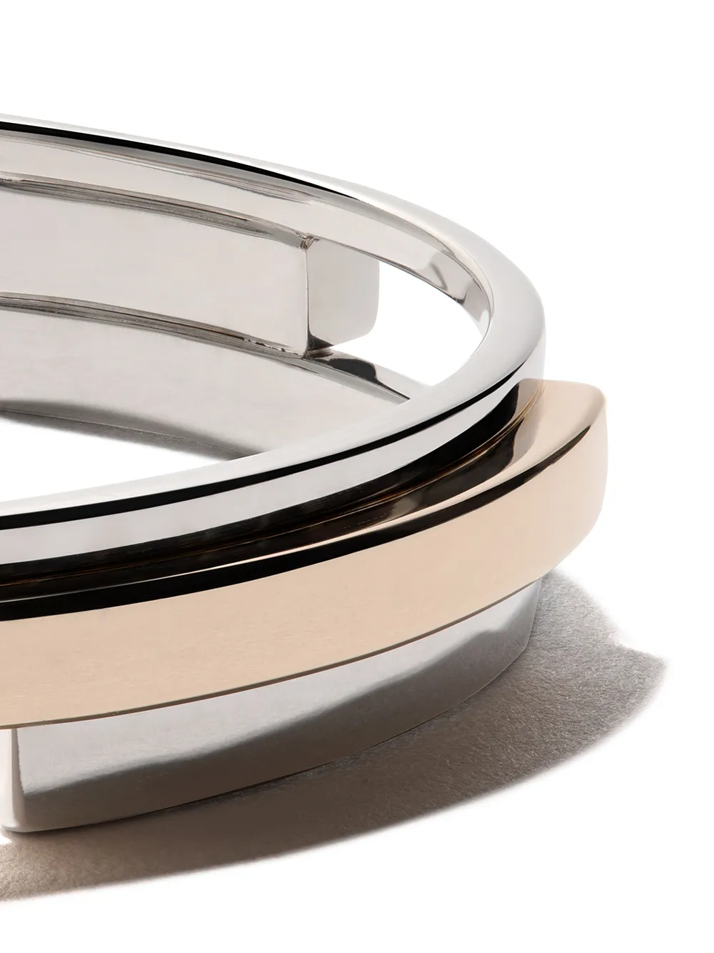 фото Maison dauphin браслет-кафф c2 volume из розового и белого золота