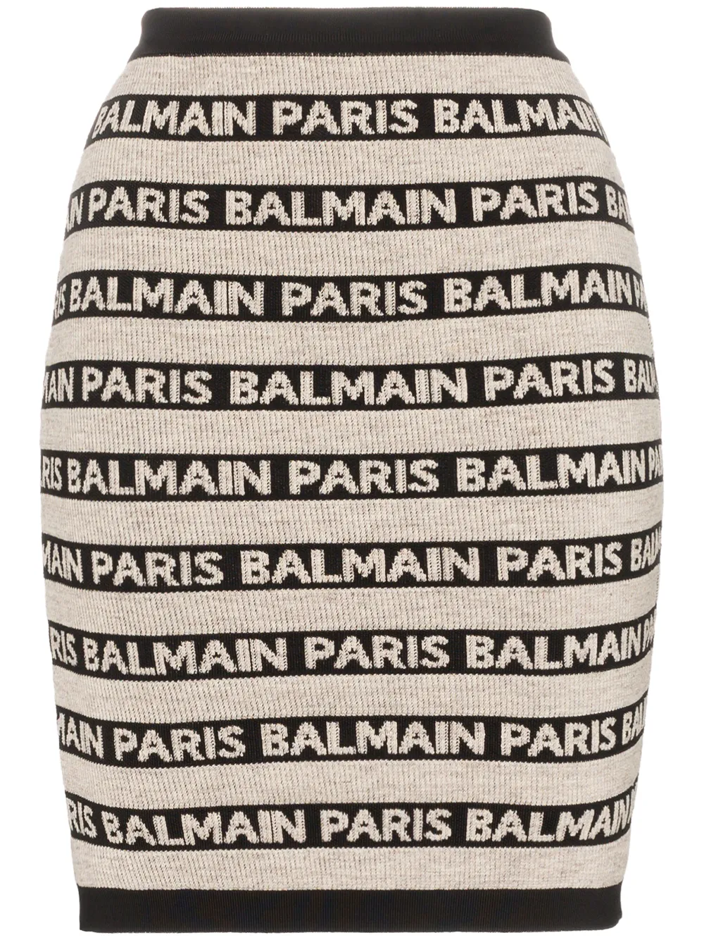 фото Balmain трикотажная юбка с логотипами