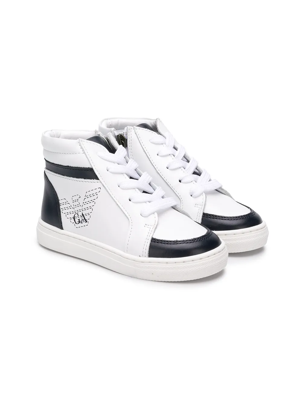 Emporio Armani Kids хайтопы со вставками XMZ001XON01