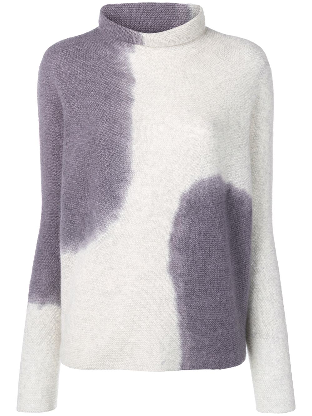 cashmere two-tone sweater