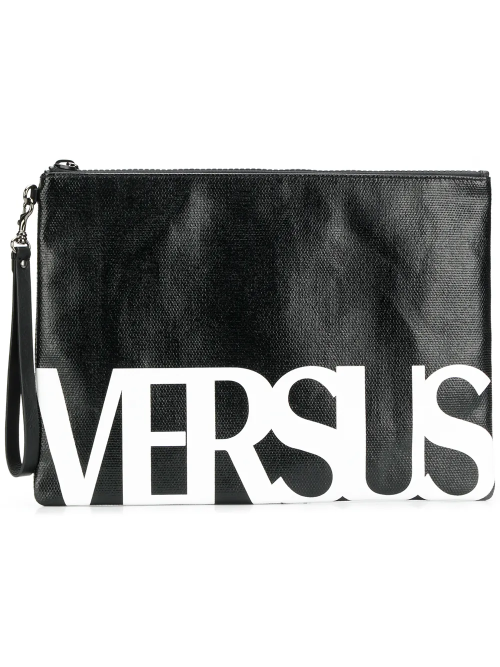 versus logo clutch bag
