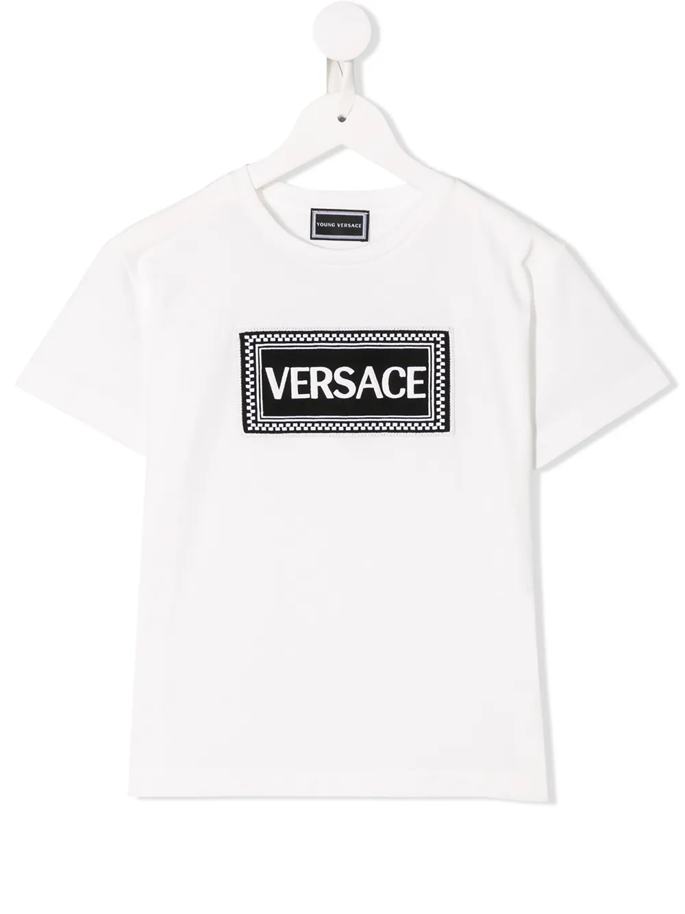 фото Young versace футболка с нашивкой-логотипом