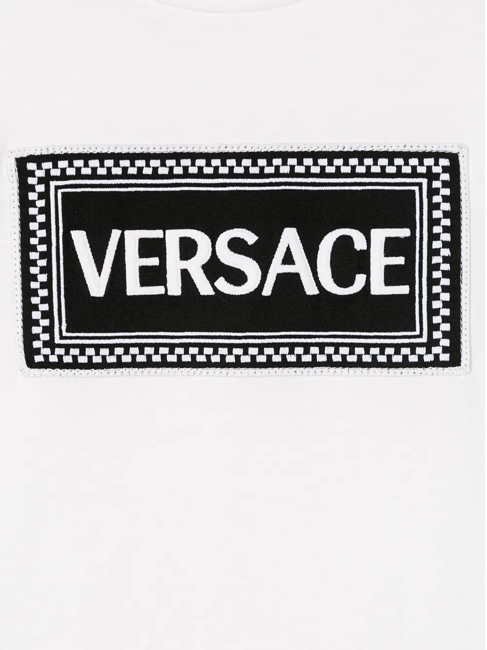 фото Young versace футболка с нашивкой-логотипом