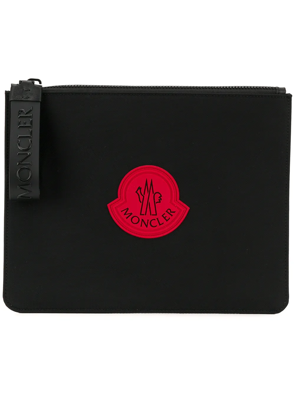 logo patch pouch bag