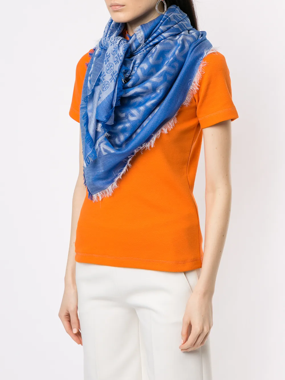 фото Tory burch платок с логотипом