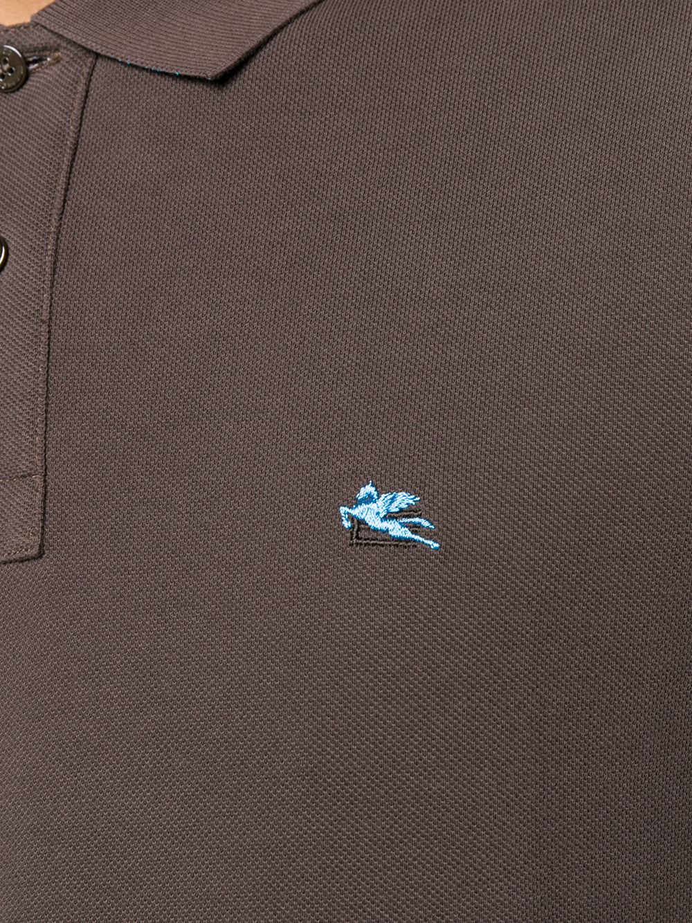 etro logo embroidered polo shirt