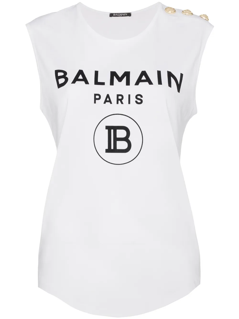фото Balmain топ с логотипом